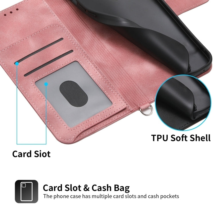 For Google Pixel 9 Pro Skin-feel Flowers Embossed Wallet Leather Phone Case(Pink) - Google Cases by PMC TechLife | Online Shopping South Africa | PMC TechLife | Buy Now Pay Later Mobicred