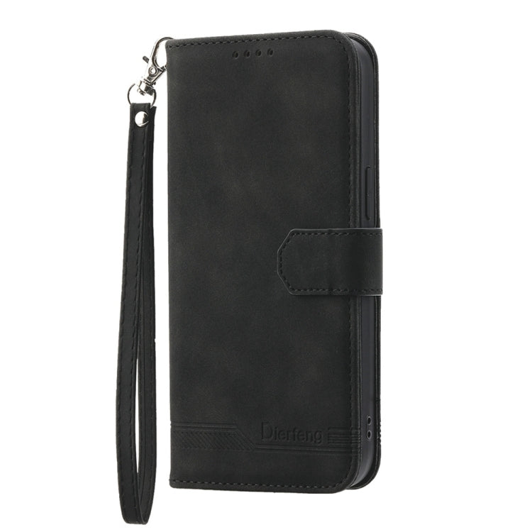 For Google Pixel 9 Dierfeng Dream Line TPU + PU Leather Phone Case(Black) - Google Cases by PMC TechLife | Online Shopping South Africa | PMC TechLife | Buy Now Pay Later Mobicred