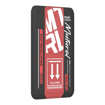 For iPhone 15 Pro Max mutural Chuncai Series Magnetic Holder Card Slot(Black Red) - iPhone 15 Pro Max Cases by Mutural | Online Shopping South Africa | PMC Jewellery | Buy Now Pay Later Mobicred