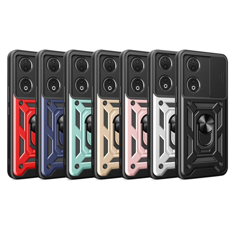 For Honor 90 5G Sliding Camera Cover Design TPU+PC Phone Case(Rose Gold) - Honor Cases by PMC TechLife | Online Shopping South Africa | PMC TechLife