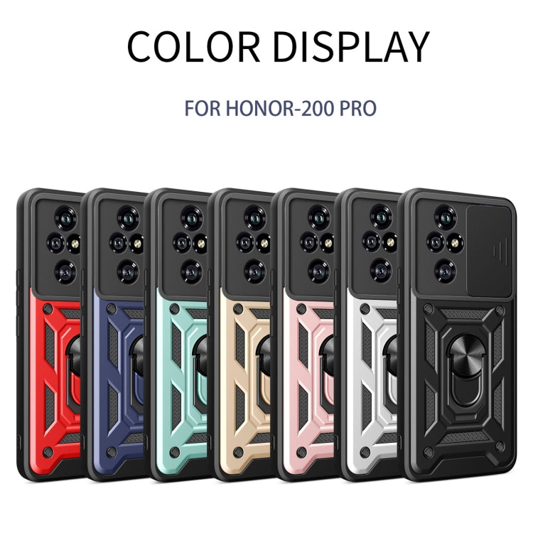 For Honor 200 Pro Sliding Camera Cover Design TPU+PC Phone Case(Gold) - free shipping - PMC TechLife - Order now!