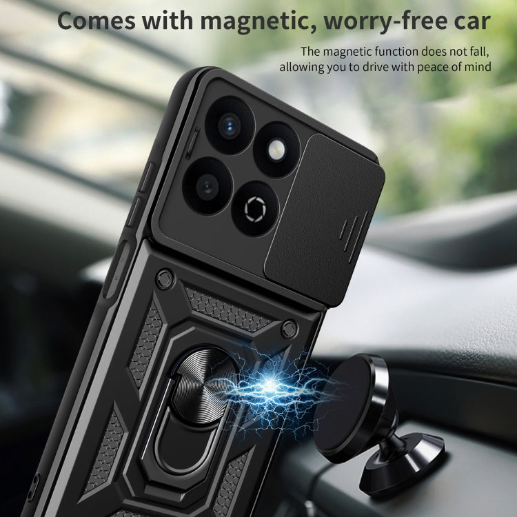 For Honor 200 Smart Sliding Camera Cover Design TPU+PC Phone Case(Gold) - free shipping - PMC TechLife - Order now!
