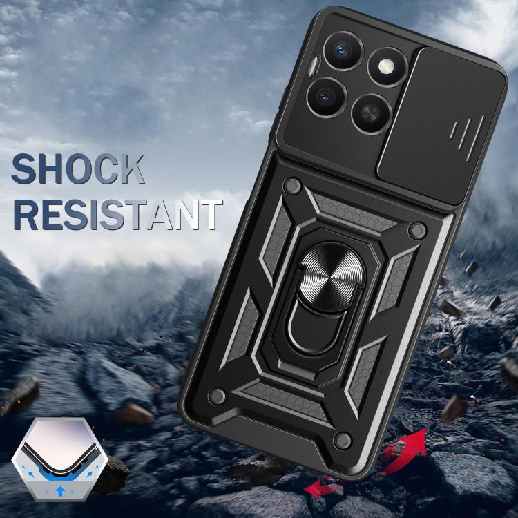 For Honor X8c 4G Sliding Camera Cover Design TPU+PC Phone Case(Red) - free shipping - PMC TechLife - Order now!