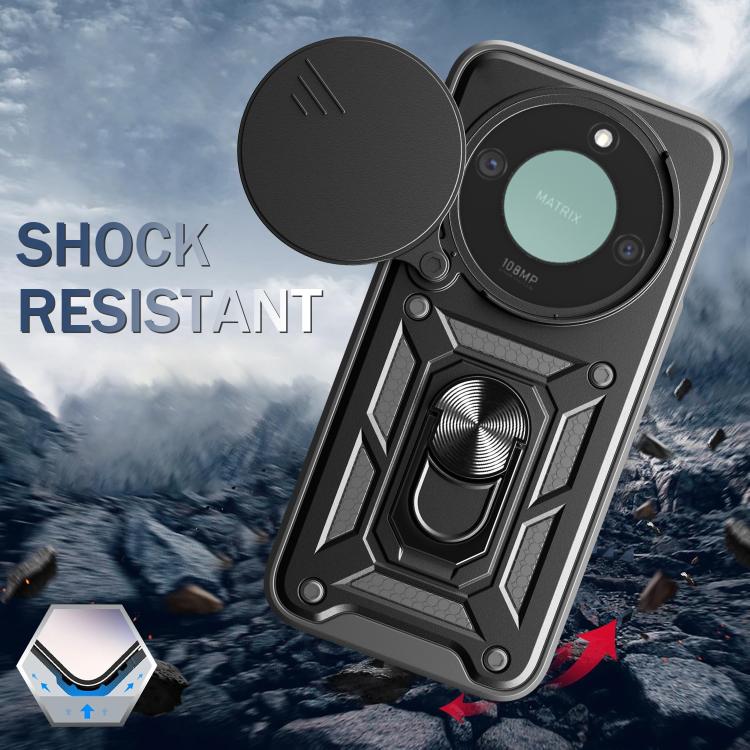 For Honor X9c Smart Sliding Camera Cover Design TPU+PC Phone Case(Red) - free shipping - PMC TechLife - Order now!