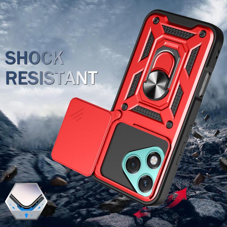 For Honor 400 Lite Global Sliding Camera Cover Design TPU+PC Phone Case(Green) - free shipping - PMC TechLife - Order now!