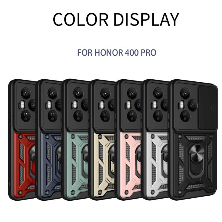 For Honor 400 Pro Global 160.8mm Sliding Camera Cover Design TPU+PC Phone Case(Silver) - free shipping - PMC TechLife - Order now!