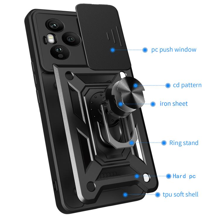 For Honor 400 Pro Global 160.8mm Sliding Camera Cover Design TPU+PC Phone Case(Silver) - free shipping - PMC TechLife - Order now!