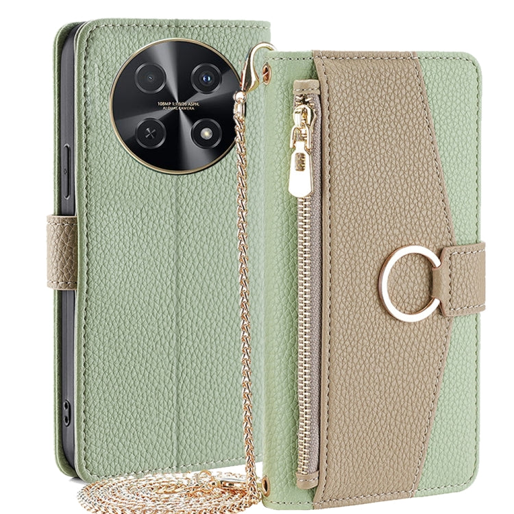 For Huawei nova 12i 4G Crossbody Litchi Texture Leather Phone Case(Green) - free shipping - PMC TechLife - Order now!