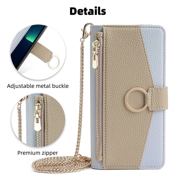 For OnePlus 11 Crossbody Litchi Texture Leather Phone Case(Blue) - OnePlus Cases by PMC TechLife | Online Shopping South Africa | PMC TechLife | Buy Now Pay Later Mobicred