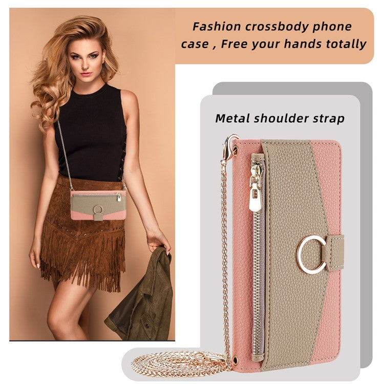 For OnePlus 11 Crossbody Litchi Texture Leather Phone Case(Pink) - OnePlus Cases by PMC TechLife | Online Shopping South Africa | PMC TechLife | Buy Now Pay Later Mobicred