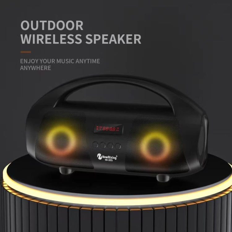 NewRixing NR2055 Wireless Portable TWS Bluetooth Speaker with Microphone(Red) - free shipping - PMC Jewellery - Order now!