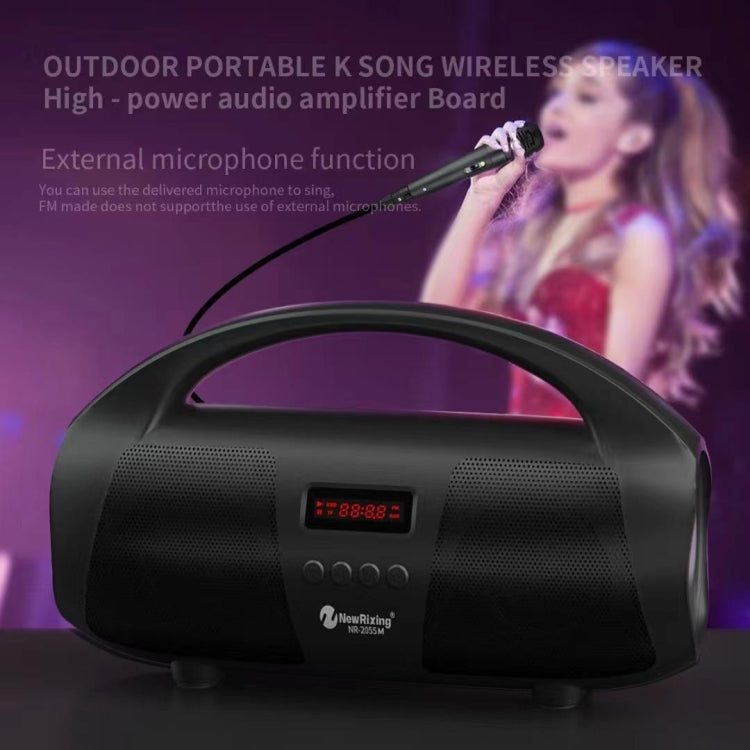 NewRixing NR2055 Wireless Portable TWS Bluetooth Speaker with Microphone(Red) - free shipping - PMC Jewellery - Order now!