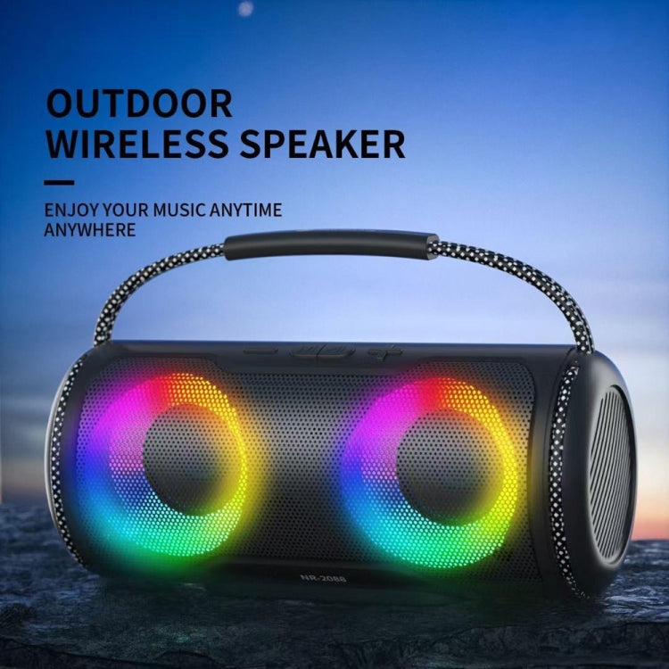 NewRixing NR2088 Wireless Portable TWS Bluetooth Speaker(Black) - Desktop Speaker by NewRixing | Online Shopping South Africa | PMC Jewellery | Buy Now Pay Later Mobicred