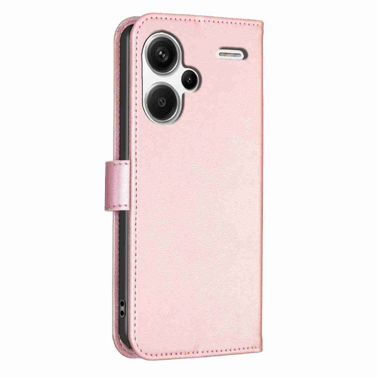 For Xiaomi Redmi Note 13 Pro+ 5G Four-leaf Embossed Leather Phone Case(Pink) - Note 13 Pro+ Cases by PMC TechLife | Online Shopping South Africa | PMC TechLife | Buy Now Pay Later Mobicred