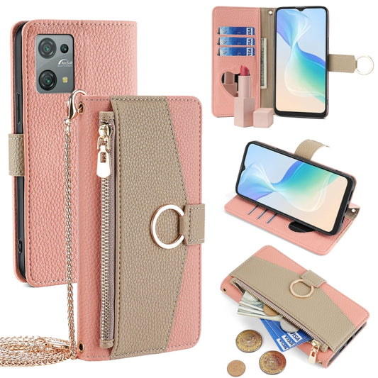For Blackview Oscal C30 / Oscal C30 Pro Crossbody Litchi Texture Leather Phone Case(Pink) - More Brand by PMC Jewellery | Online Shopping South Africa | PMC Jewellery | Buy Now Pay Later Mobicred