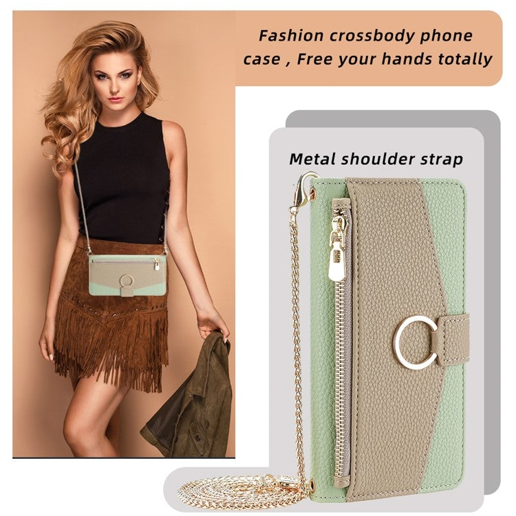 For Google Pixel 8a Crossbody Litchi Texture Leather Phone Case(Green) - Google Cases by PMC TechLife | Online Shopping South Africa | PMC TechLife | Buy Now Pay Later Mobicred