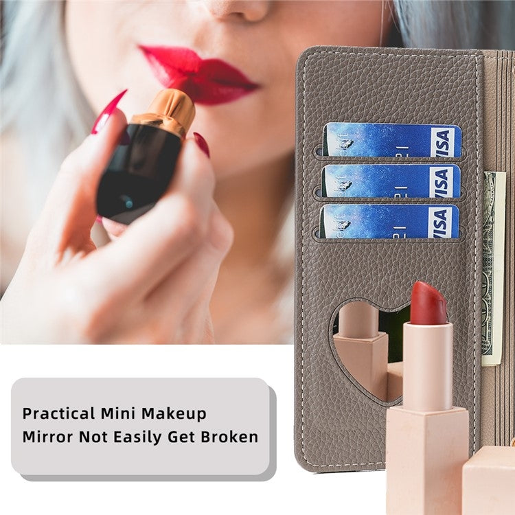 For Google Pixel 8a Crossbody Litchi Texture Leather Phone Case(Grey) - Google Cases by PMC TechLife | Online Shopping South Africa | PMC TechLife | Buy Now Pay Later Mobicred