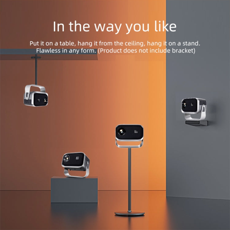 A003 150 Lumens 1280x720P 360 Degree Rotating LED Mini Android Projector, Specification:EU Plug - LED Projector by PMC TechLife | Online Shopping South Africa | PMC TechLife | Buy Now Pay Later Mobicred