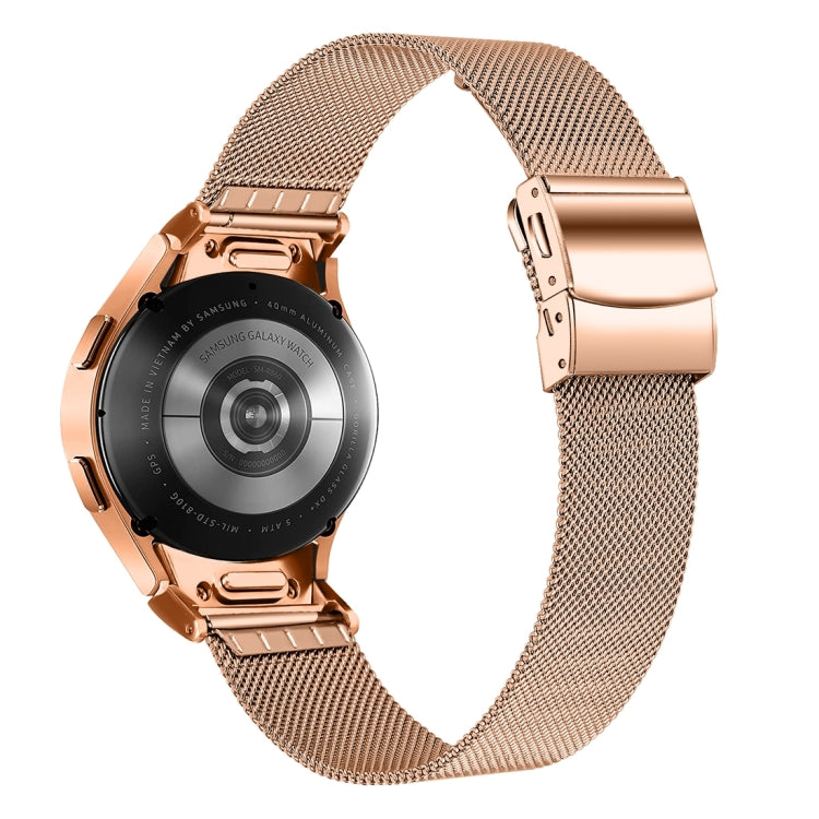 For Samsung Galaxy Watch 6 Quick Release Button Turtle Buckle Milan Watch Band(Rose Gold) - free shipping - PMC TechLife - Order now!