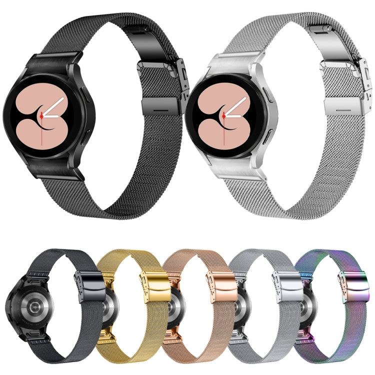 For Samsung Galaxy Watch 6 Quick Release Button Turtle Buckle Milan Watch Band(Silver) - free shipping - PMC TechLife - Order now!