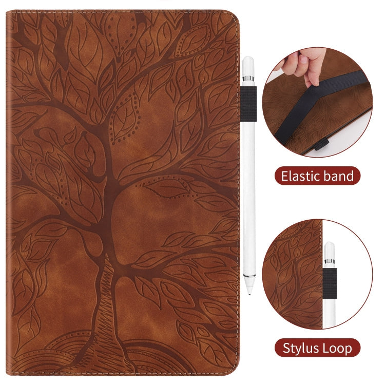For Lenovo Tab P12 / Xiaoxin Pad Pro 12.7 2023 Life Tree Series Horizontal Flip Leather Tablet Case(Brown) - Lenovo by PMC TechLife | Online Shopping South Africa | PMC TechLife | Buy Now Pay Later Mobicred