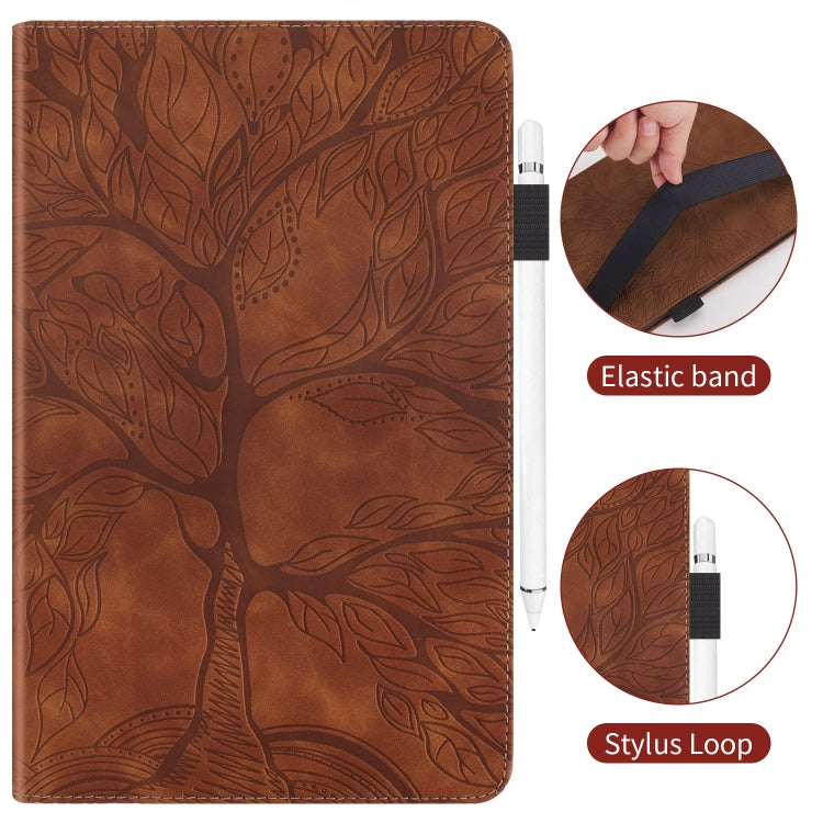 For Lenovo Tab P12 / Xiaoxin Pad Pro 12.7 2025 Life Tree Series Horizontal Flip Leather Tablet Case(Brown) - Lenovo by PMC TechLife | Online Shopping South Africa | PMC TechLife | Buy Now Pay Later Mobicred