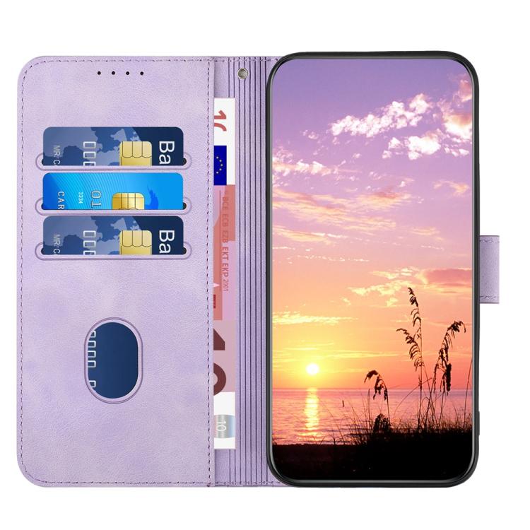 For iPhone 17 Air YX0060 Elephant Head Embossed Phone Leather Case with Lanyard(Light Purple) - free shipping - PMc TechLife - Order now!