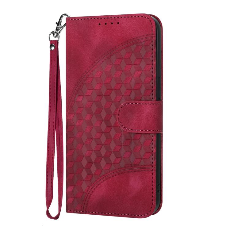 For iPhone 17 Air YX0060 Elephant Head Embossed Phone Leather Case with Lanyard(Rose Red) - free shipping - PMc TechLife - Order now!