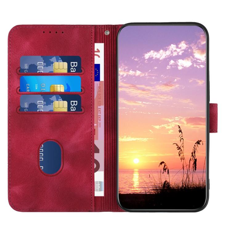 For iPhone 17 Pro Max YX0060 Elephant Head Embossed Phone Leather Case with Lanyard(Rose Red) - free shipping - PMc TechLife - Order now!