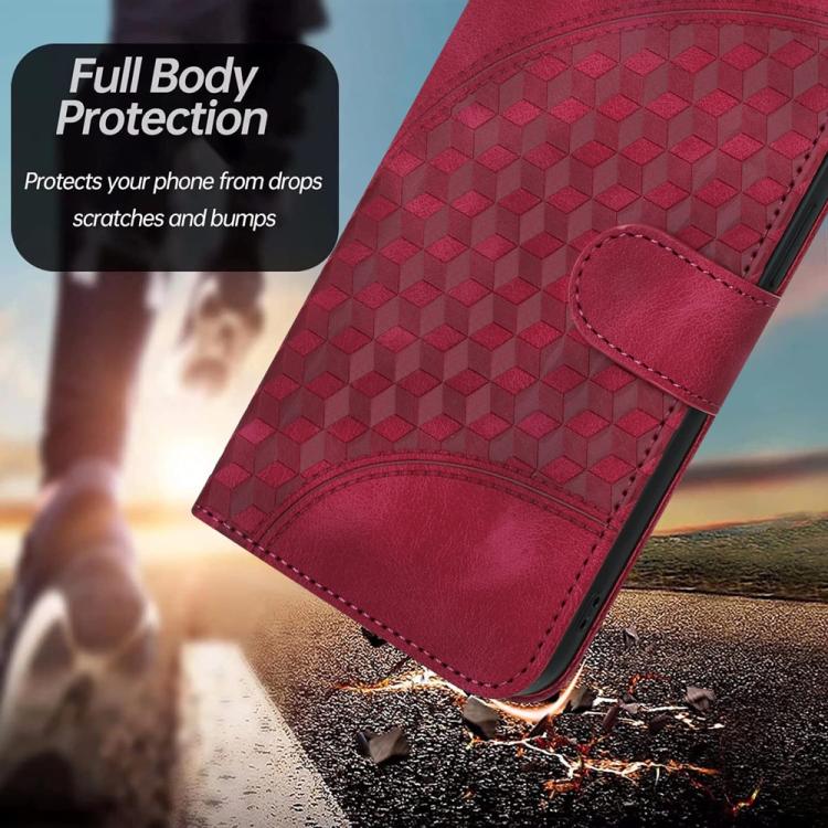 For iPhone 17 Pro Max YX0060 Elephant Head Embossed Phone Leather Case with Lanyard(Rose Red) - free shipping - PMc TechLife - Order now!