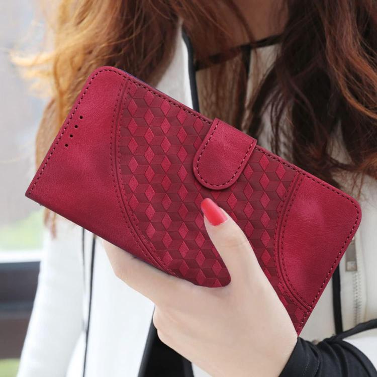 For iPhone 17 Pro Max YX0060 Elephant Head Embossed Phone Leather Case with Lanyard(Rose Red) - free shipping - PMc TechLife - Order now!