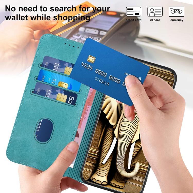 For iPhone 17 Pro Max YX0060 Elephant Head Embossed Phone Leather Case with Lanyard(Light Blue) - free shipping - PMc TechLife - Order now!