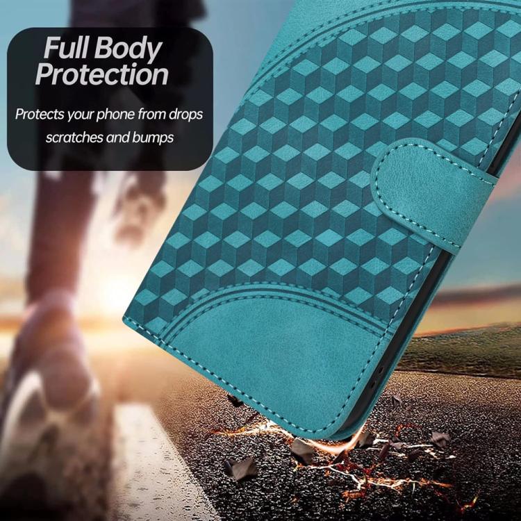 For iPhone 17 Pro Max YX0060 Elephant Head Embossed Phone Leather Case with Lanyard(Light Blue) - free shipping - PMc TechLife - Order now!