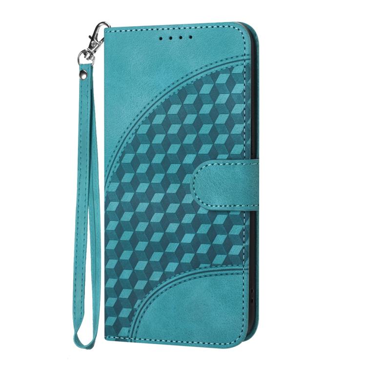 For iPhone 17 Pro YX0060 Elephant Head Embossed Phone Leather Case with Lanyard(Light Blue) - free shipping - PMc TechLife - Order now!