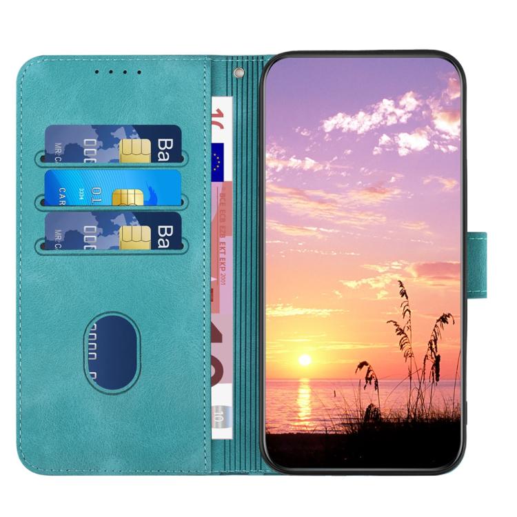For iPhone 17 Pro YX0060 Elephant Head Embossed Phone Leather Case with Lanyard(Light Blue) - free shipping - PMc TechLife - Order now!