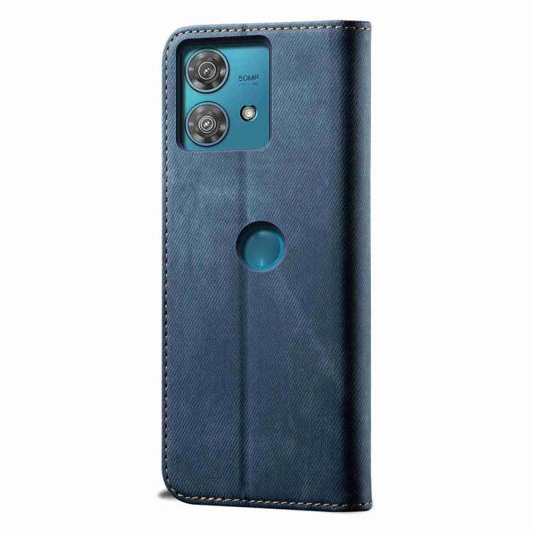 For Motorola Edge 40 Neo Denim Texture Flip Leather Phone Case(Blue) - free shipping - PMC TechLife - Order now!