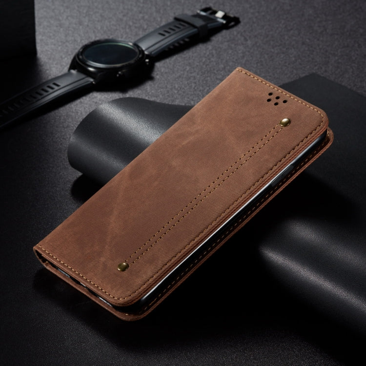 For Motorola Moto G24 Power Denim Texture Flip Leather Phone Case(Brown) - free shipping - PMC TechLife - Order now!
