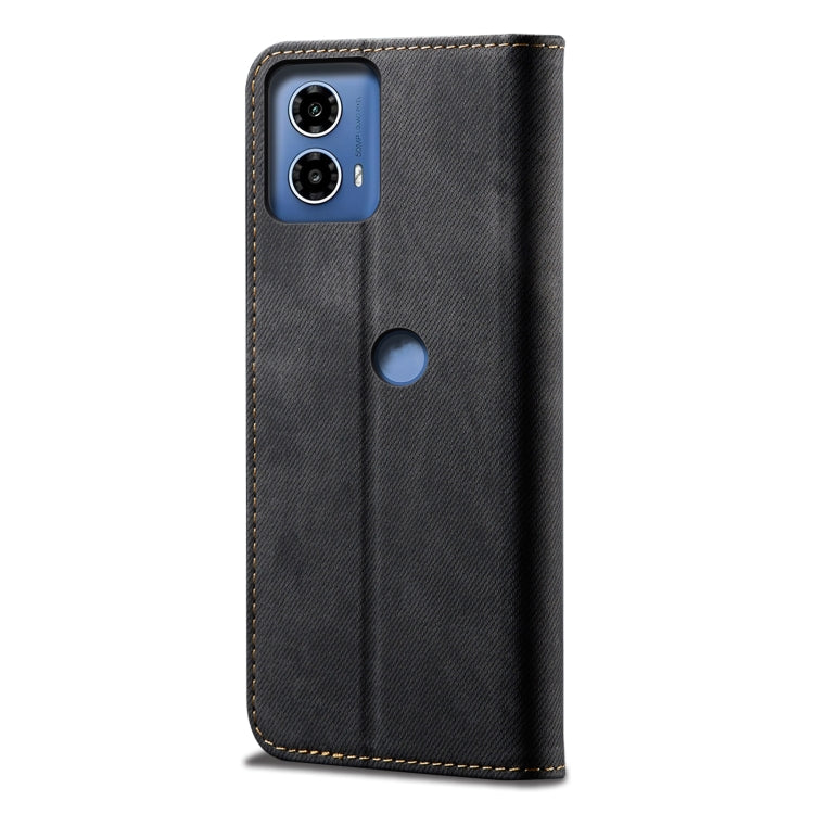 For Motorola Moto G24 Power Denim Texture Flip Leather Phone Case(Black) - free shipping - PMC TechLife - Order now!