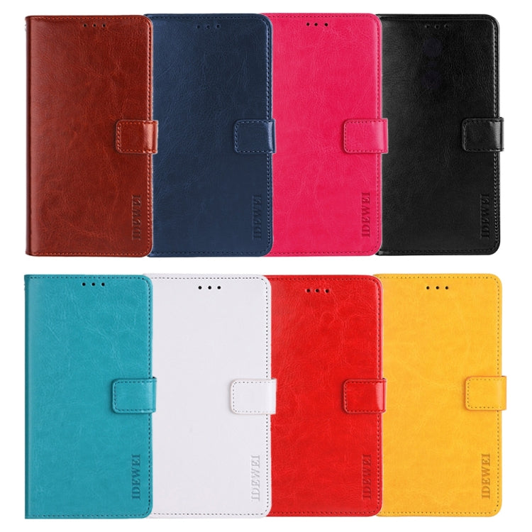 For Nothing Phone 2 idewei Crazy Horse Texture Leather Phone Case with Holder(White) - free shipping - PMC Jewellery - Order now!