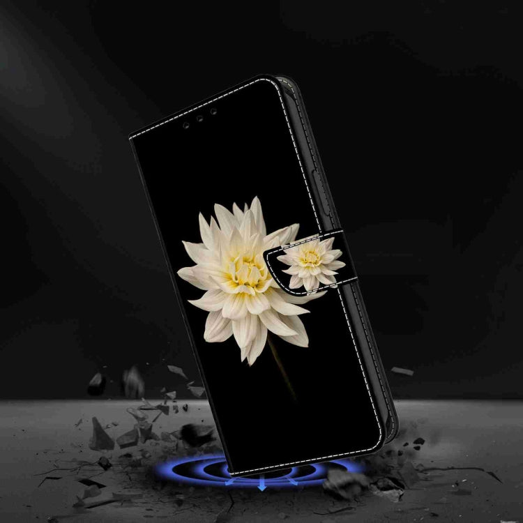 For Honor Magic5 Pro Crystal 3D Shockproof Protective Leather Phone Case(White Flower) - Honor Cases by PMC TechLife | Online Shopping South Africa | PMC TechLife | Buy Now Pay Later Mobicred
