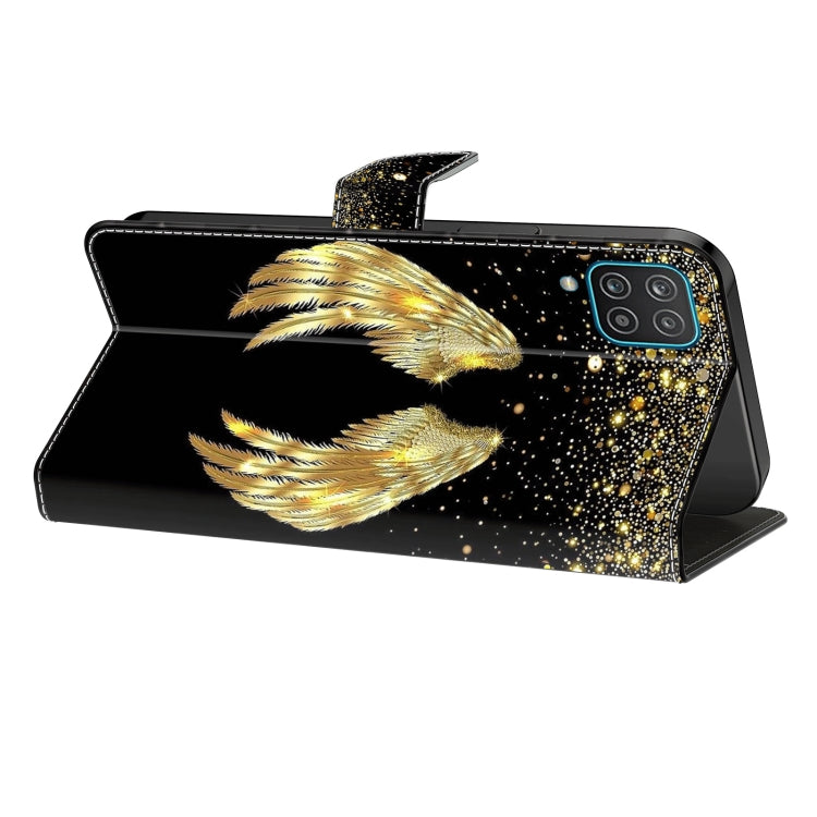 For Honor Magic6 Lite Crystal 3D Shockproof Protective Leather Phone Case(Golden Wings) - Honor Cases by PMC TechLife | Online Shopping South Africa | PMC TechLife | Buy Now Pay Later Mobicred