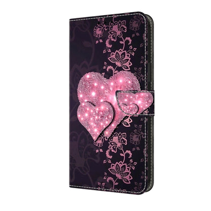 For Honor Magic6 Lite Crystal 3D Shockproof Protective Leather Phone Case(Lace Love) - Honor Cases by PMC Jewellery | Online Shopping South Africa | PMC Jewellery | Buy Now Pay Later Mobicred