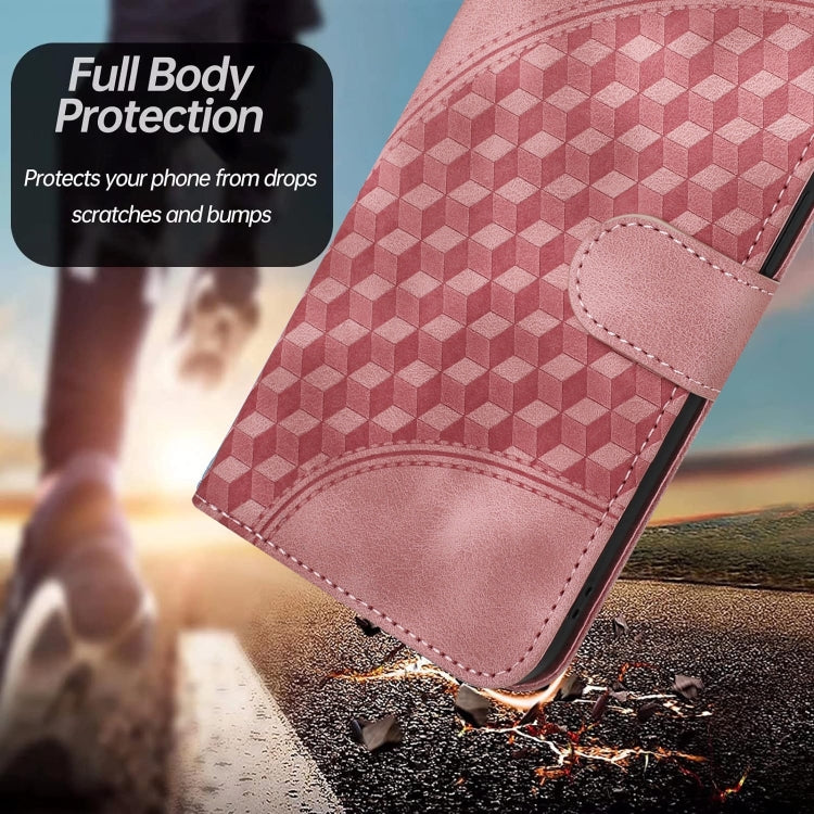 For Google Pixel 9 Pro YX0060 Elephant Head Embossed Phone Leather Case with Lanyard(Pink) - Google Cases by PMC TechLife | Online Shopping South Africa | PMC TechLife | Buy Now Pay Later Mobicred