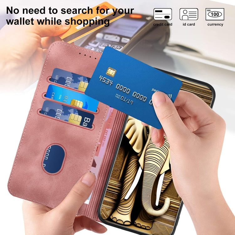 For Google Pixel 9 Pro YX0060 Elephant Head Embossed Phone Leather Case with Lanyard(Pink) - Google Cases by PMC TechLife | Online Shopping South Africa | PMC TechLife | Buy Now Pay Later Mobicred