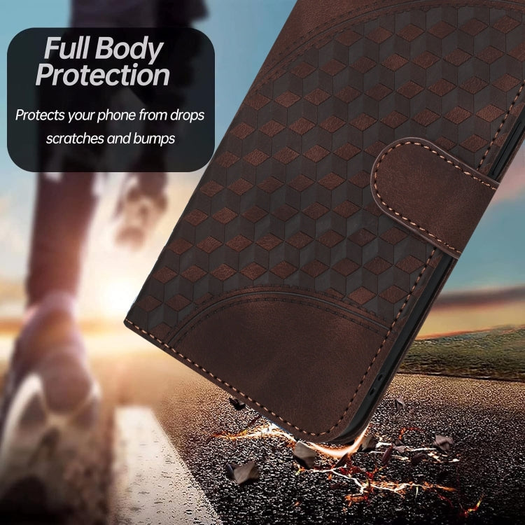 For Google Pixel 9 Pro YX0060 Elephant Head Embossed Phone Leather Case with Lanyard(Coffee) - Google Cases by PMC TechLife | Online Shopping South Africa | PMC TechLife | Buy Now Pay Later Mobicred