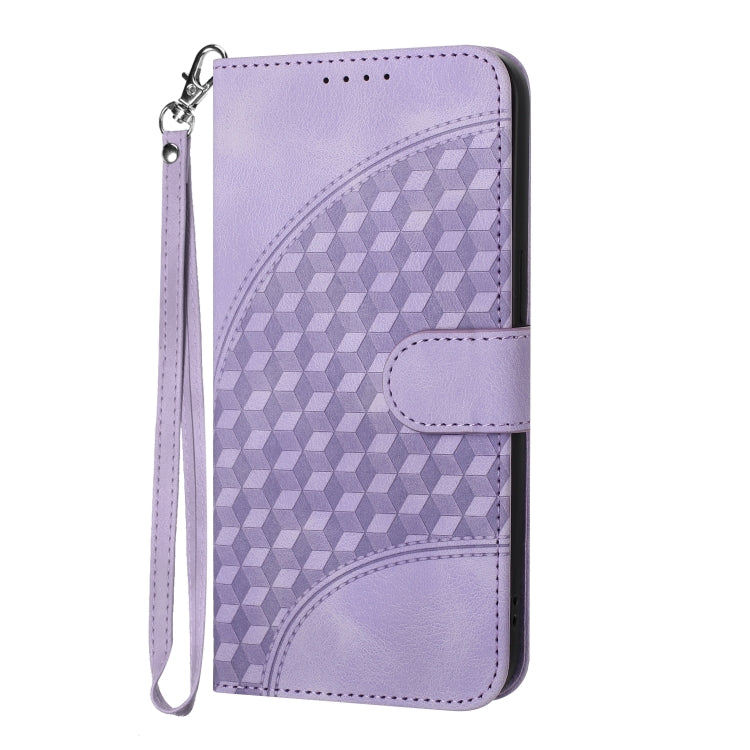 For Google Pixel 9 YX0060 Elephant Head Embossed Phone Leather Case with Lanyard(Light Purple) - Google Cases by PMC TechLife | Online Shopping South Africa | PMC TechLife | Buy Now Pay Later Mobicred