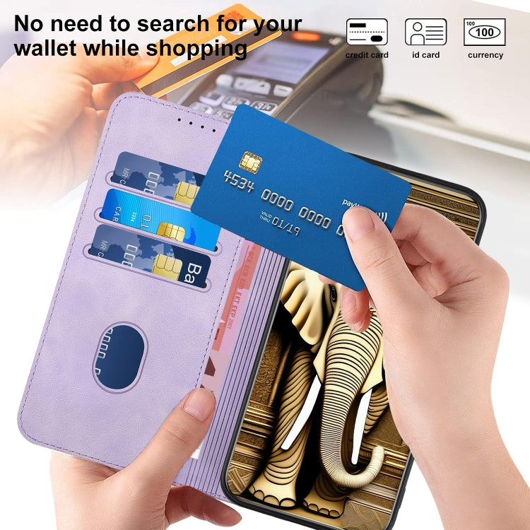 For Google Pixel 9 YX0060 Elephant Head Embossed Phone Leather Case with Lanyard(Light Purple) - Google Cases by PMC TechLife | Online Shopping South Africa | PMC TechLife | Buy Now Pay Later Mobicred