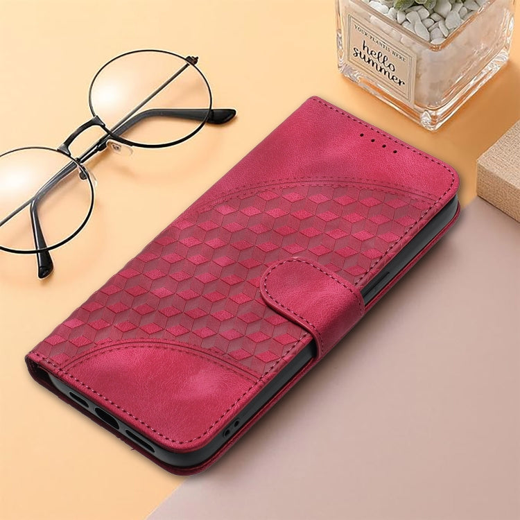 For Google Pixel 9 YX0060 Elephant Head Embossed Phone Leather Case with Lanyard(Rose Red) - Google Cases by PMC TechLife | Online Shopping South Africa | PMC TechLife | Buy Now Pay Later Mobicred