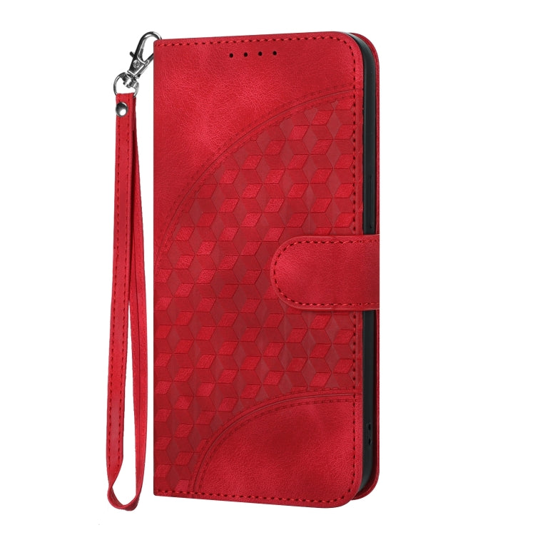 For Google Pixel 9 YX0060 Elephant Head Embossed Phone Leather Case with Lanyard(Red) - Google Cases by PMC TechLife | Online Shopping South Africa | PMC TechLife | Buy Now Pay Later Mobicred