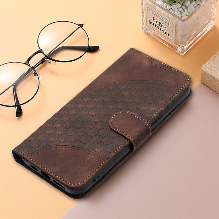 For Google Pixel 9 YX0060 Elephant Head Embossed Phone Leather Case with Lanyard(Coffee) - Google Cases by PMC TechLife | Online Shopping South Africa | PMC TechLife | Buy Now Pay Later Mobicred